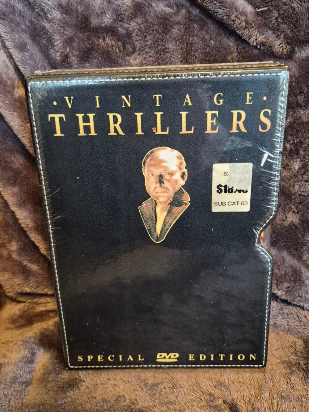 Thrillers Collection 4 DVD Leather Collection (DVD, 2004, 4-Disc Set) Vintage